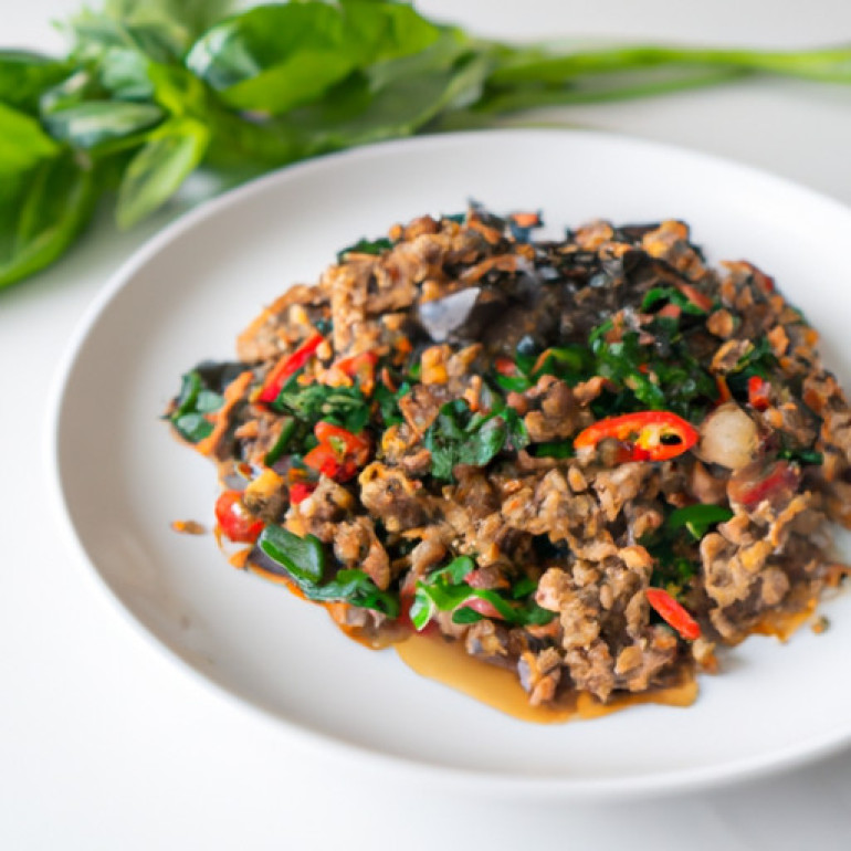 Savory Basil Pork Stir-Fry: A Thai Classic Flair