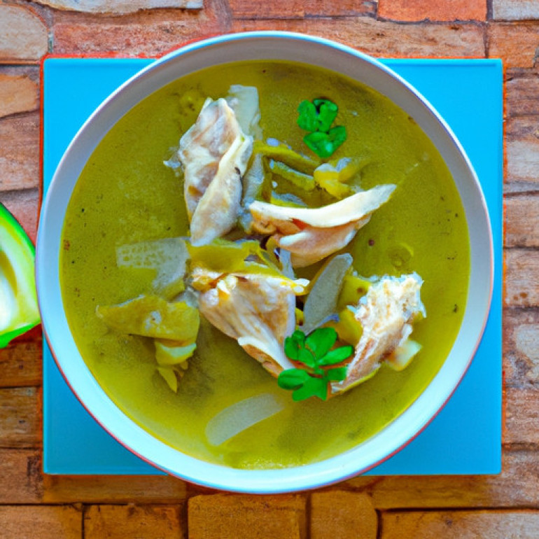 Zesty Chicken Green Pozole Soup Recipe