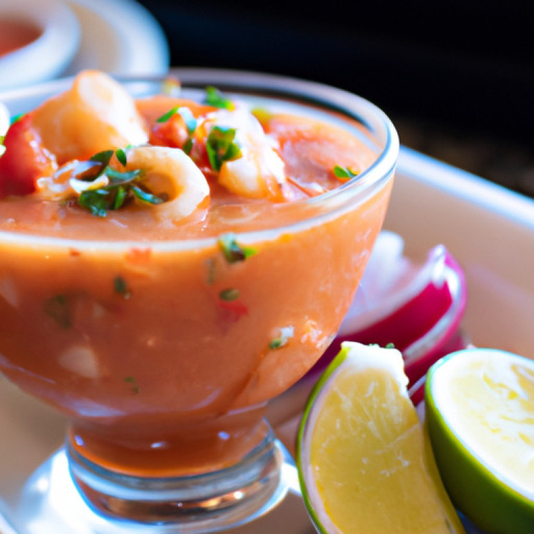 Savory Shrimp Cocktail with a Twist of Clamato Flavor