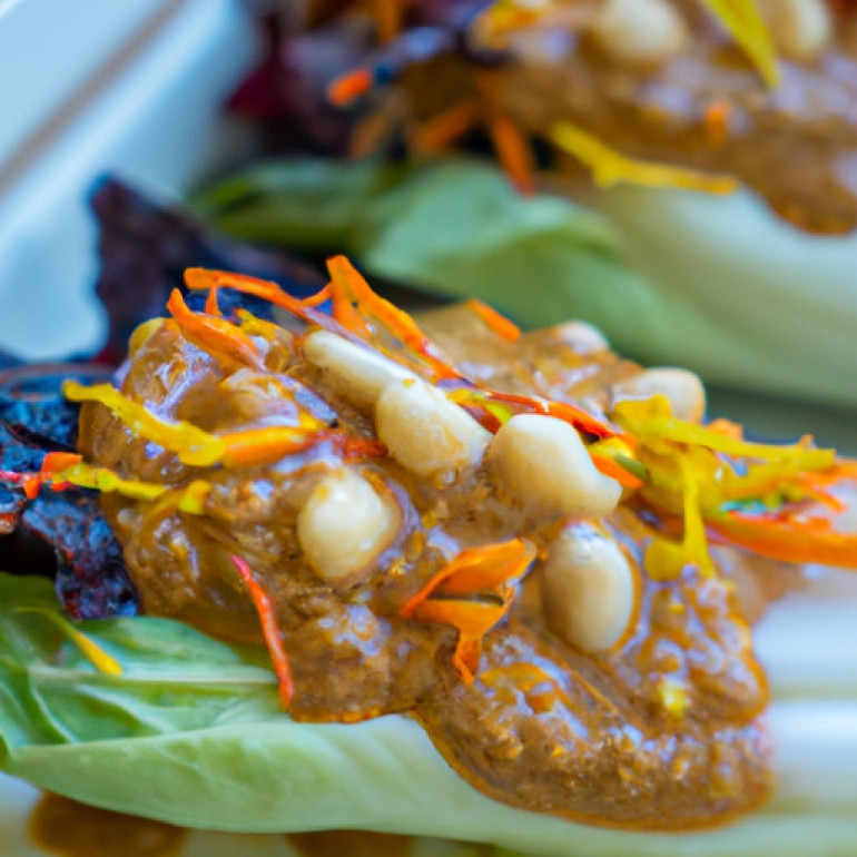 Delicious Cauliflower Rice Lettuce Wraps with a Spicy Twist