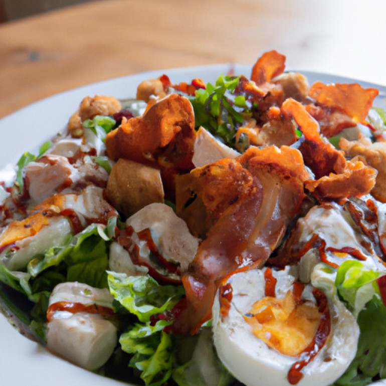 Savory Chicken, Bacon, and Egg Salad with Creamy Dressing