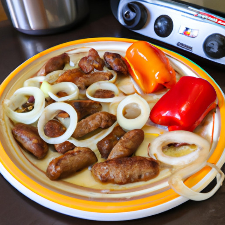Sizzling Air Fryer Brats with Onions and Peppers: A Flavorful Dish