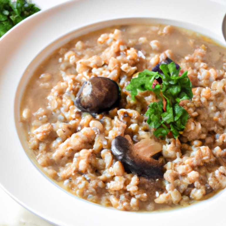 Savory Slow-Cooked Mushroom Barley Soup Recipe