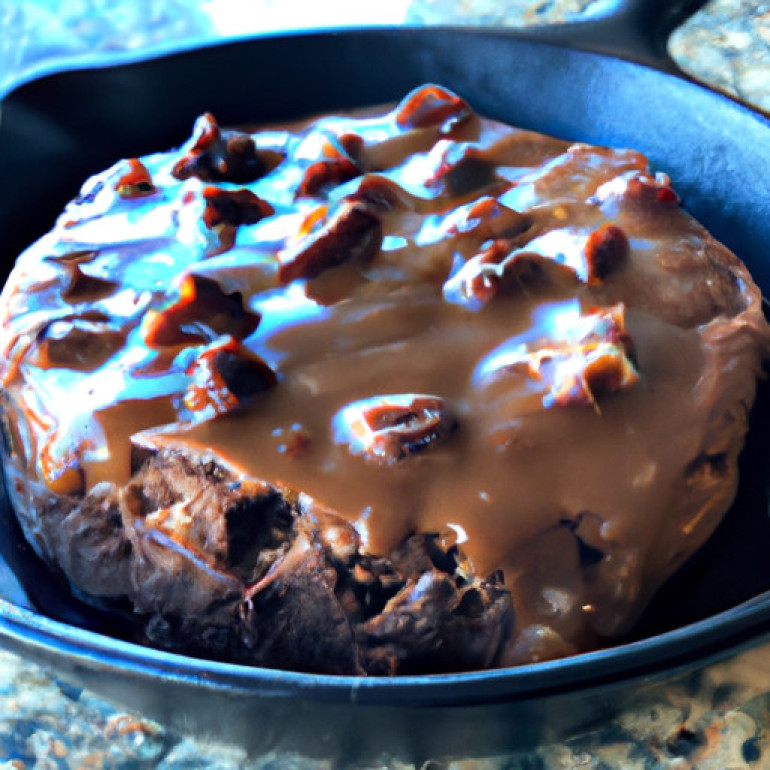 Decadent Turtle Fudge Skillet Cake: A Rich and Gooey Delight