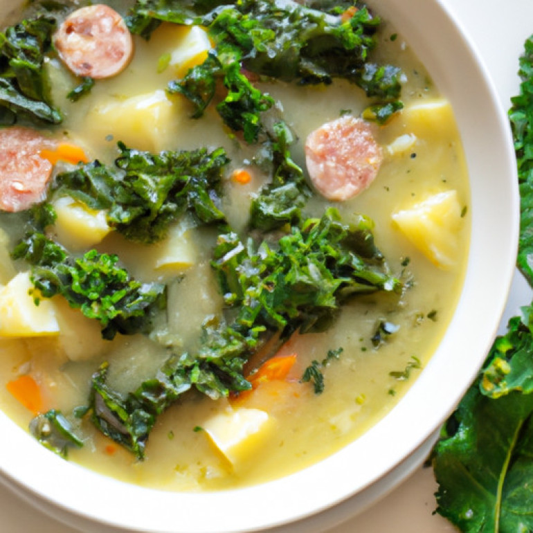 Savory Portuguese Sausage & Kale Soup Recipe - A Flavorful Twist!