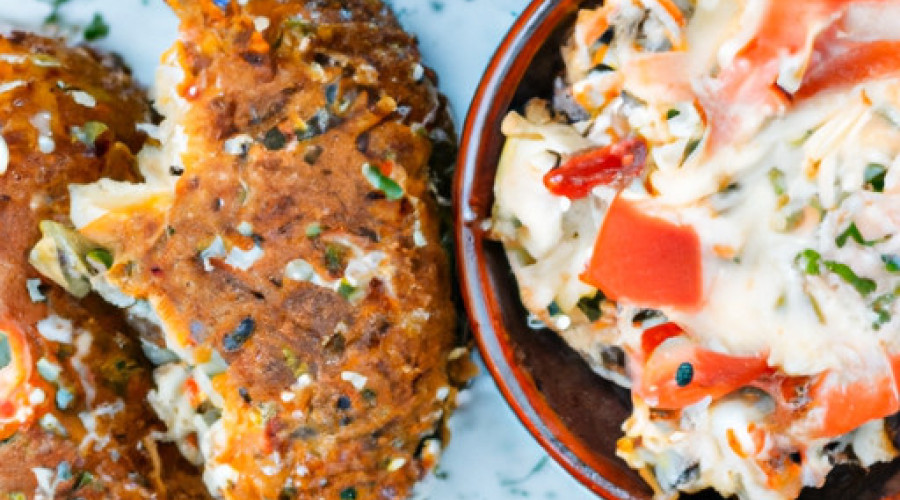 Savory Crab Cakes with Crunchy Pretzel Coating