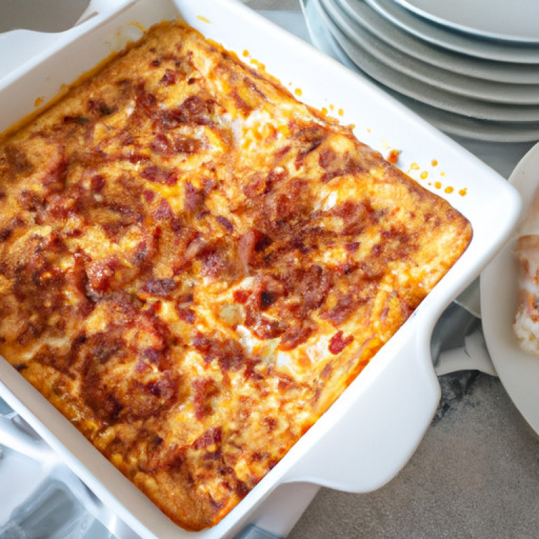 Savor the Flavors: Ultimate Cheesy Bacon Morning Bake