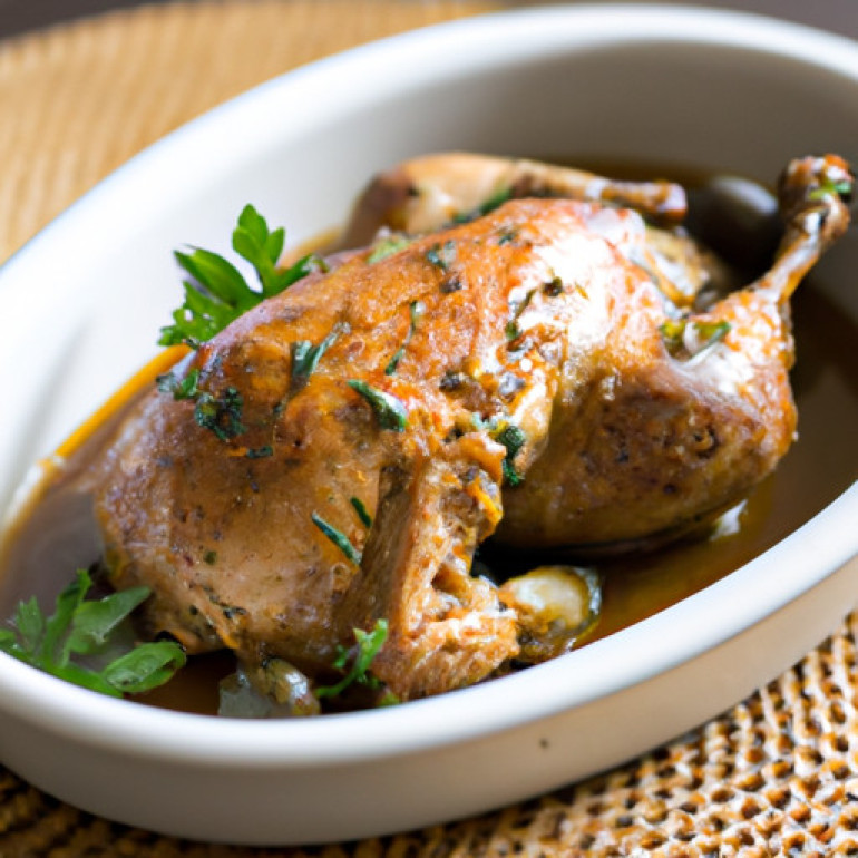 Savory Portuguese-Inspired Braised Chicken Recipe