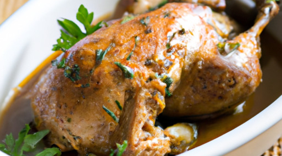 Savory Portuguese-Inspired Braised Chicken Recipe