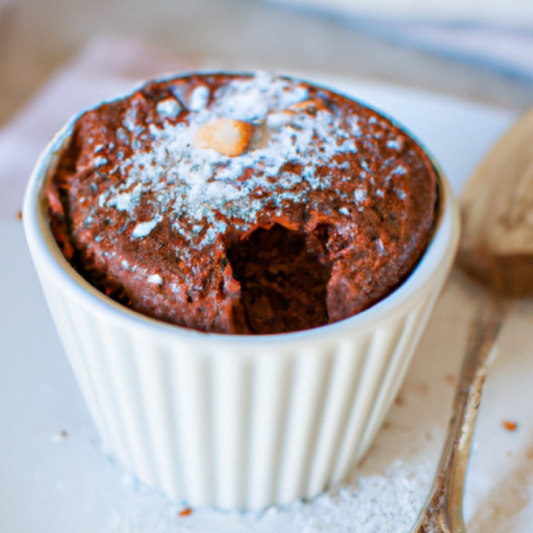 Decadent Paleo Chocolate Mug Cake for Chocolate Enthusiasts