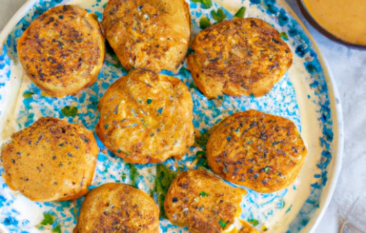 Savory Ranch Chicken Patties with Creamy Cheddar Drizzle