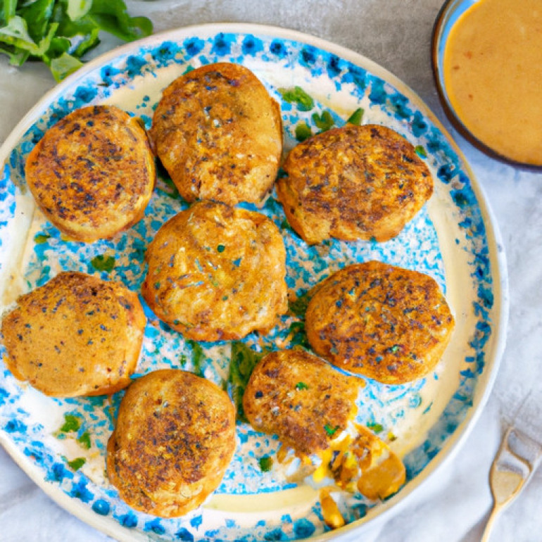 Savory Ranch Chicken Patties with Creamy Cheddar Drizzle