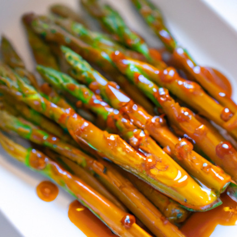 Delicious Air Fryer Honey-Sriracha Asparagus Recipe