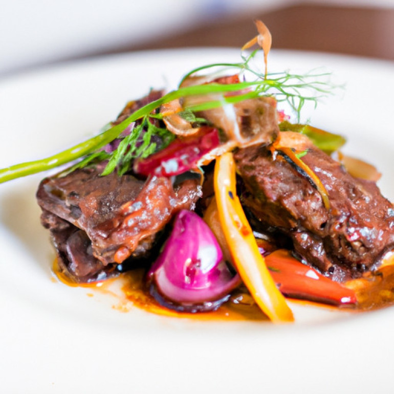 Savory Lamb Scallopini with Sweet Pepper Agrodolce Twist