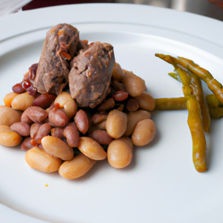Savory Bean Stew with Cotechino Sausage: A Tasty Italian Delight