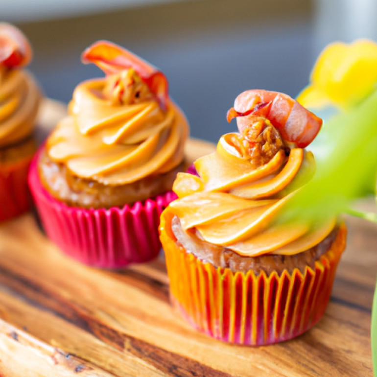 Deliciously Savory Cupcakes with Salted Caramel Frosting