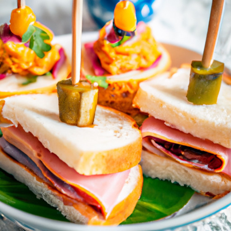 Delightful Tea Time Bites with a Tropical Twist