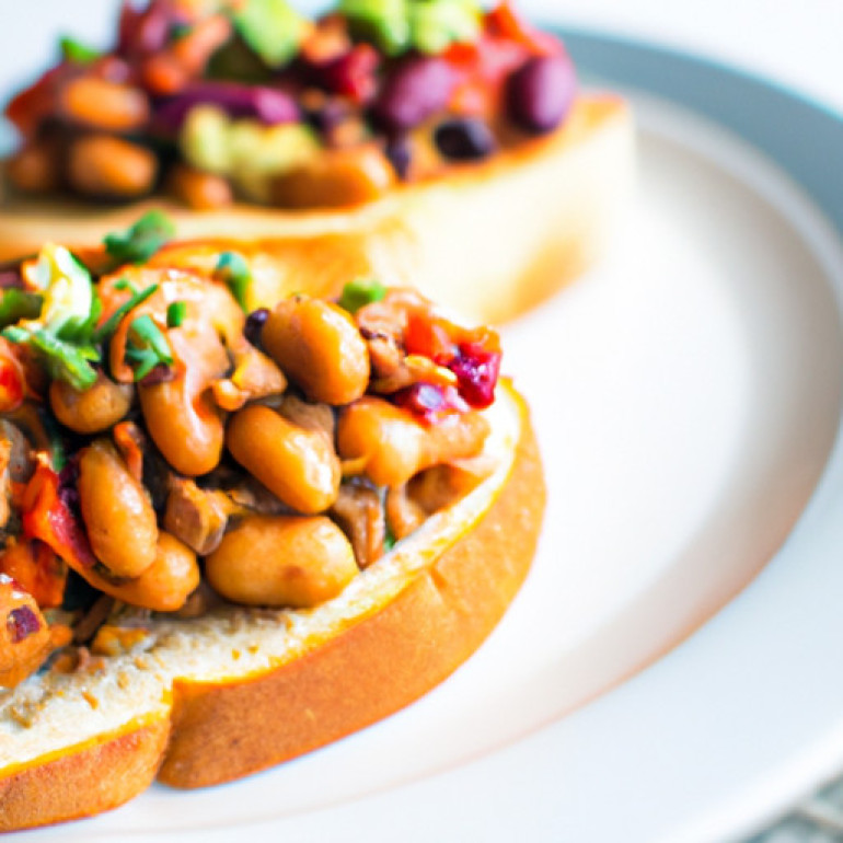 Savory Bean Sandwich Delight