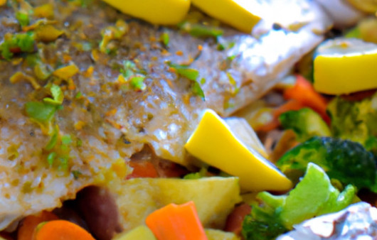 Delicious Baked Tilapia and Vegetable Medley in Foil Packets
