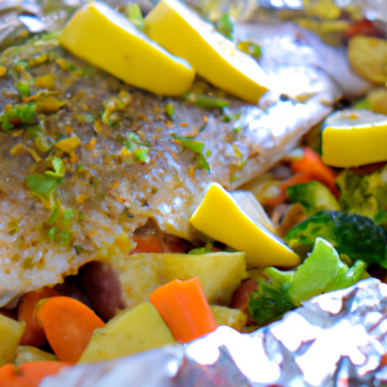 Delicious Baked Tilapia and Vegetable Medley in Foil Packets