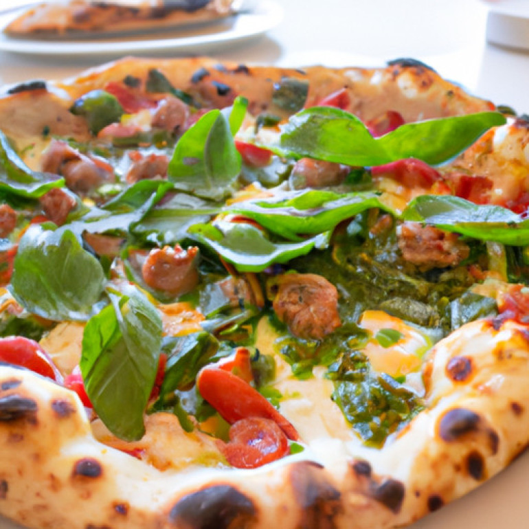 Savory Margherita Pizza Twist with Sausage & Pesto