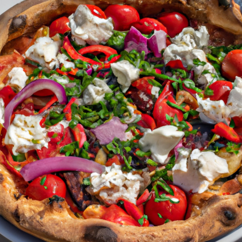 Savor the Mediterranean Flavors with this Veggie Greek Pizza Recipe