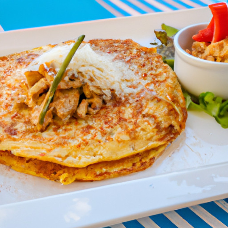 Savor the Ultimate Hearty Chicken Crepe Delight