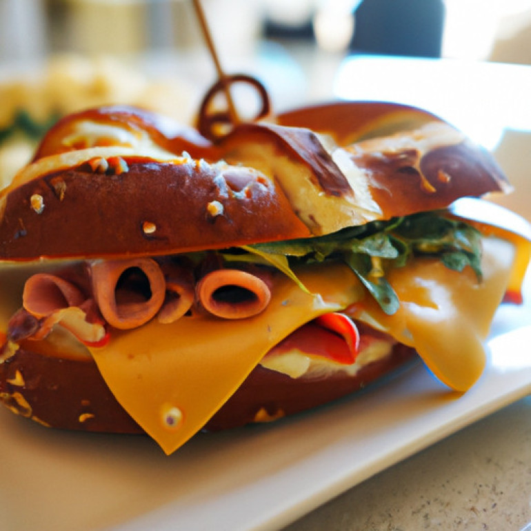 Savory Ham and Cheese Pretzel Panini Twist