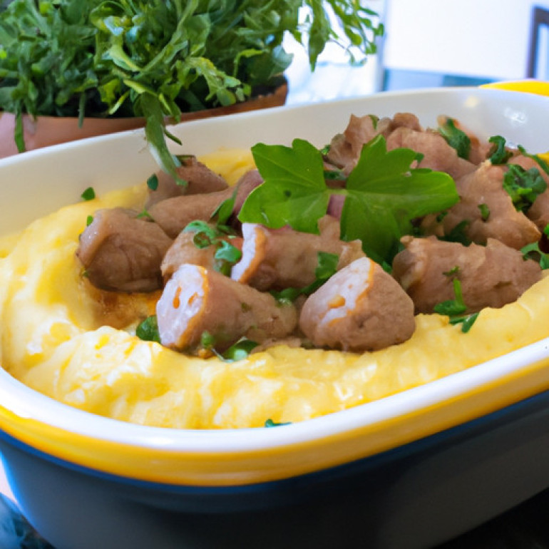 Savory Italian Sausage with Creamy Polenta in the Instant Pot