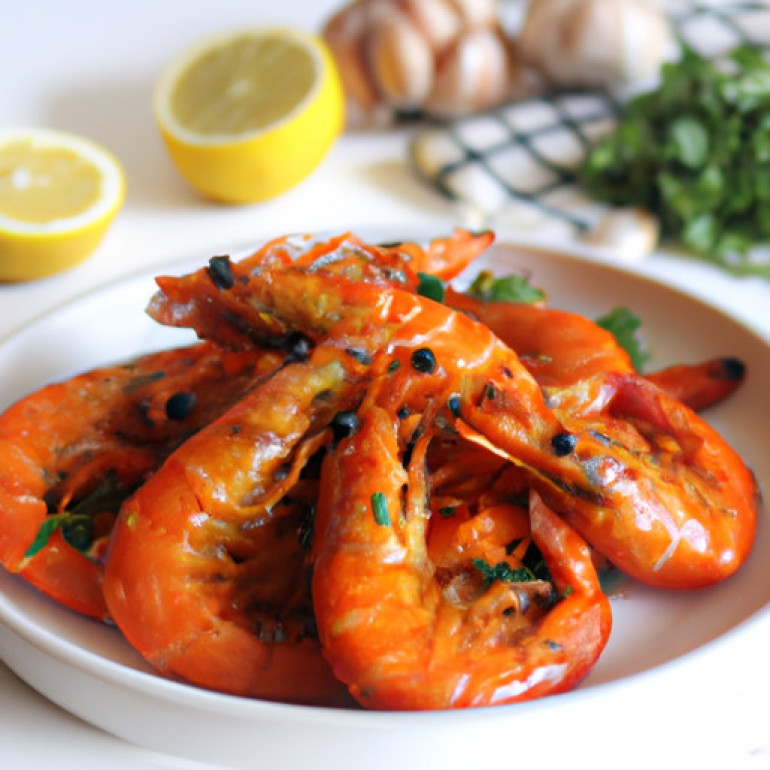 Spicy Baked Shrimp Delight by Val