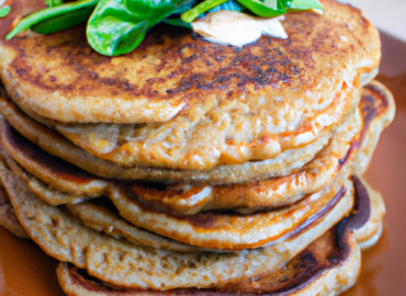 Savory Whole Wheat Pancakes with a Flavorful Twist