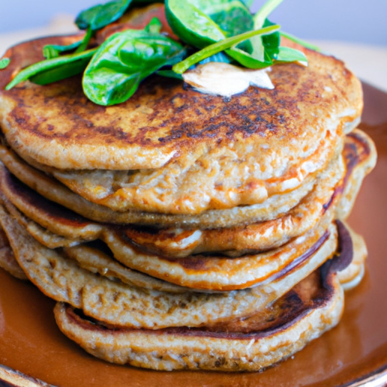 Savory Whole Wheat Pancakes with a Flavorful Twist