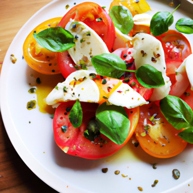 Savor the Freshness: Heirloom Tomato Caprese Salad
