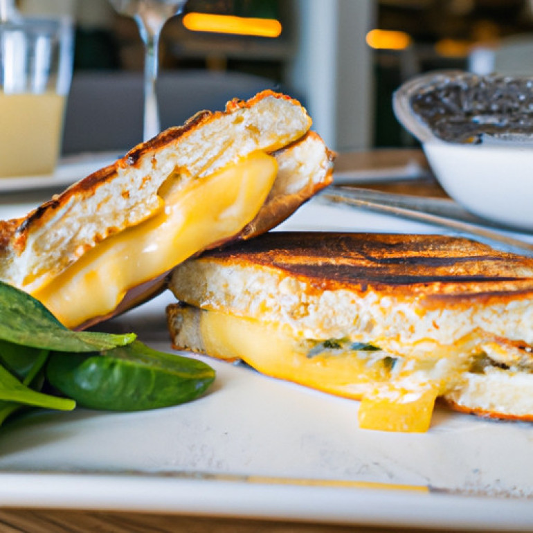 Ultimate Three-Cheese Basil Grilled Cheese: Savory Flavor Explosion!