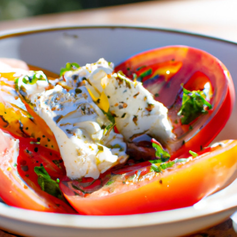 Savor the Flavors: Heirloom Tomato and Feta Salad Recipe