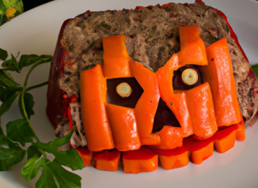 Savory Halloween Jack-O'-Lantern Meatloaf Recipe