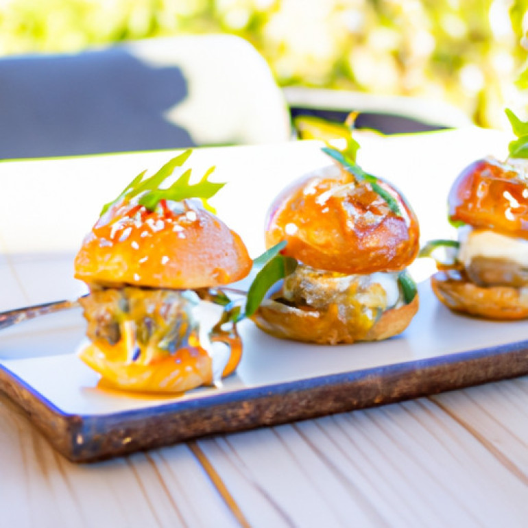 Savory Pork Sliders with Peach-Tarragon Twist