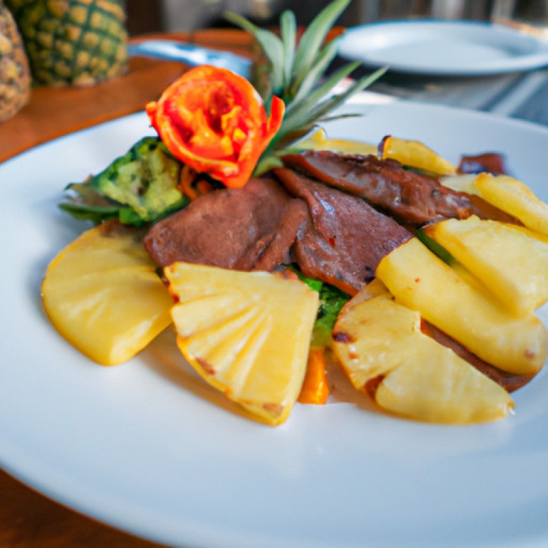 Savory Teriyaki Beef Tongue Pineapple Delight