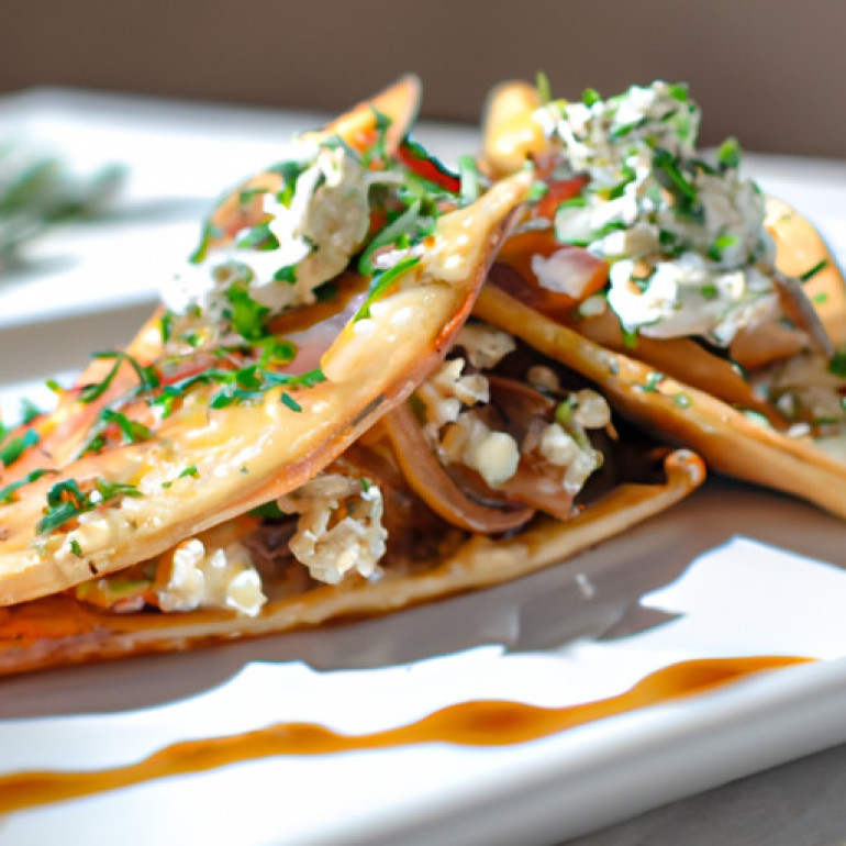 Savory Pear and Brie Quesadillas with Caramelized Onions