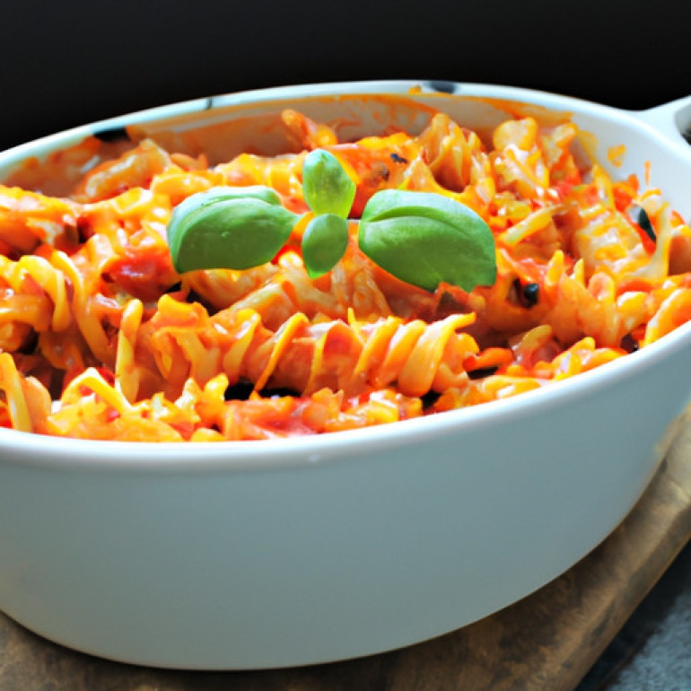 Savory Tomato and Red Pepper Pasta Bake: A Flavorful Delight