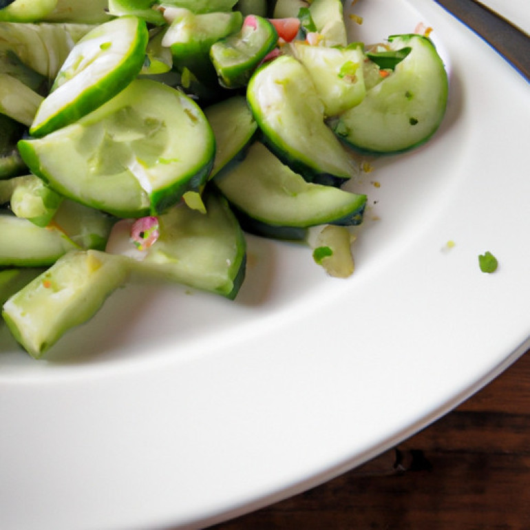 Savory Cucumber Delight: A Refreshing Summer Salad