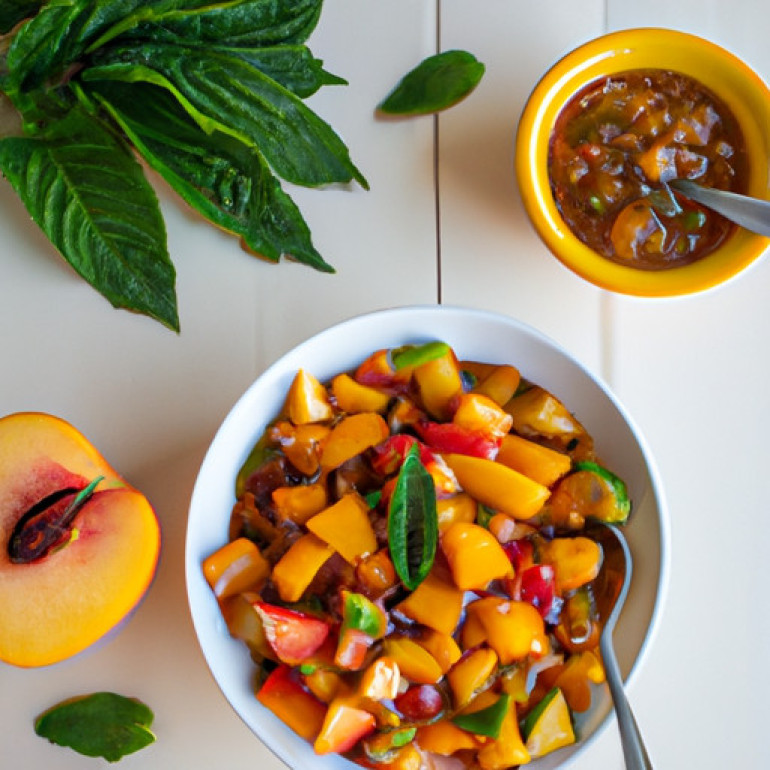 Vibrant Peach Salsa Bursting with Summer Flavors