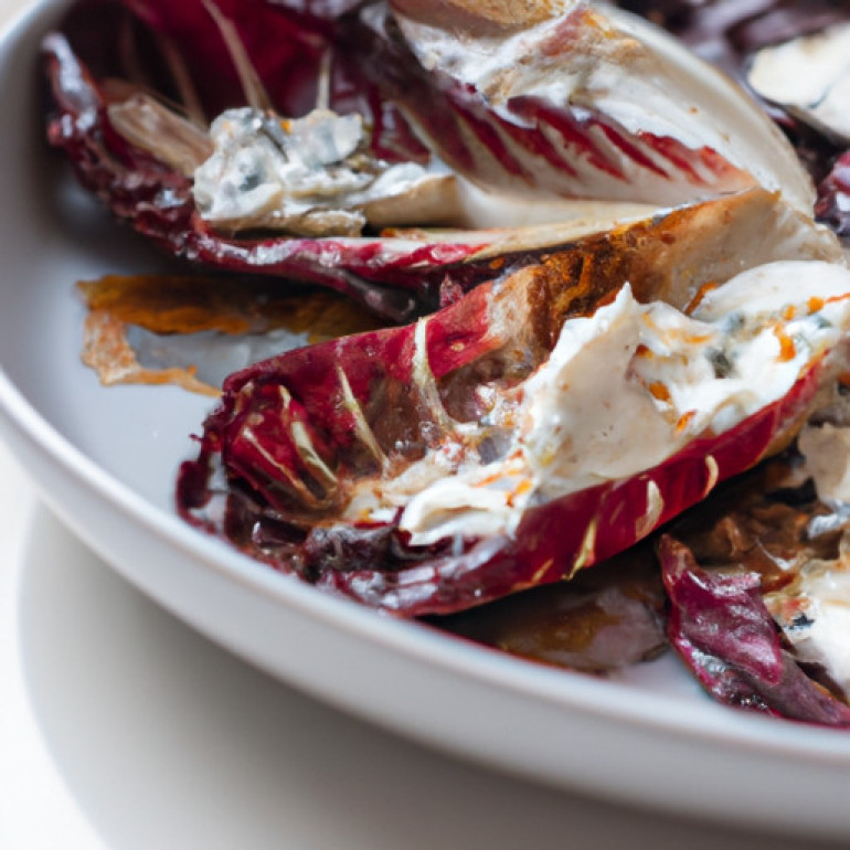 Savory Grilled Radicchio Blue Cheese Pairing
