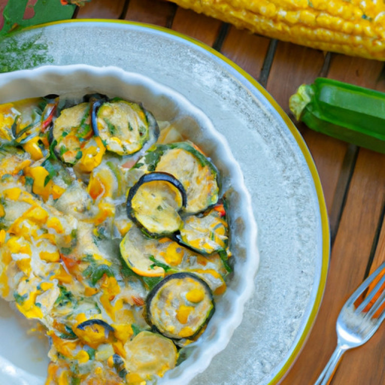 Ultimate Garden Veggie Bake: Zucchini, Squash & Corn Delight