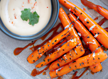 Flavorful Grilled Carrots with Zesty Cream Sauce