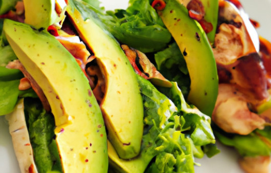 Savory Chicken and Bacon Lettuce Wraps with Creamy Avocado