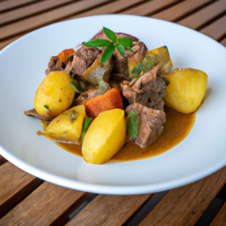 Savory Lamb Potato Stew with Fresh Herbs