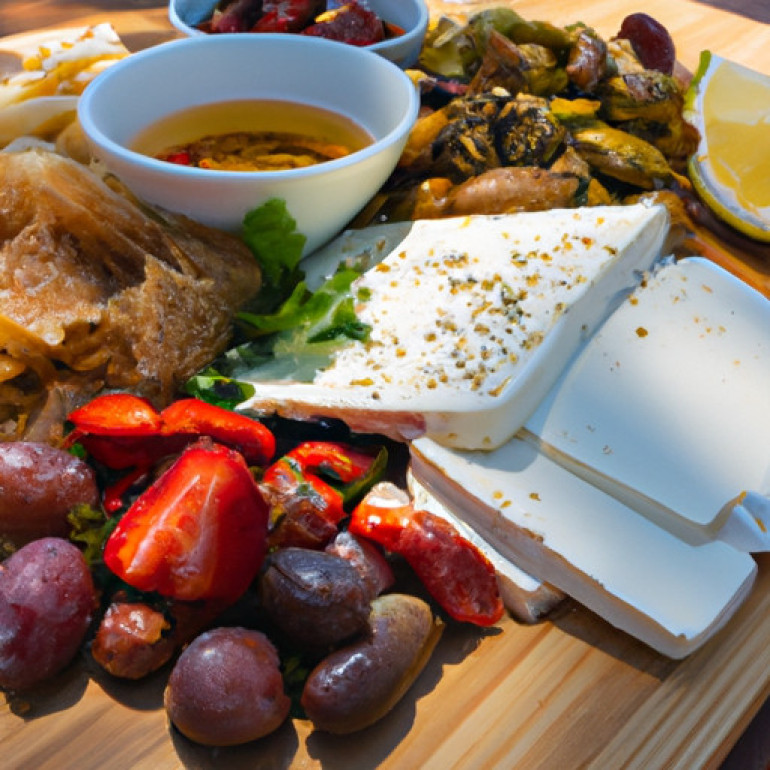 Mediterranean Delight Platter: A Flavorful Greek Snack Spread