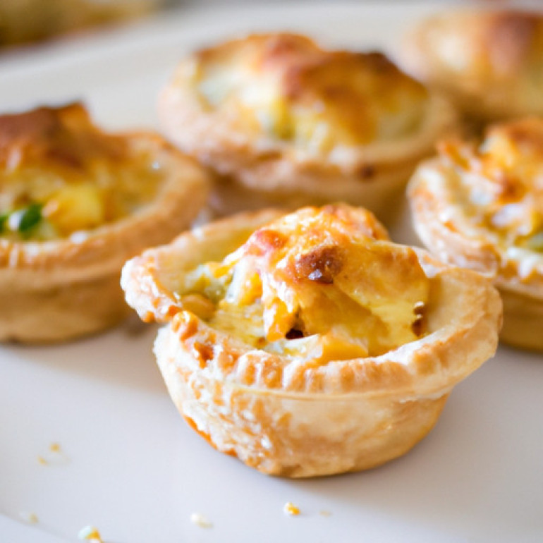 Savory Bay Scallop Puff Pastry with a Cheesy Twist
