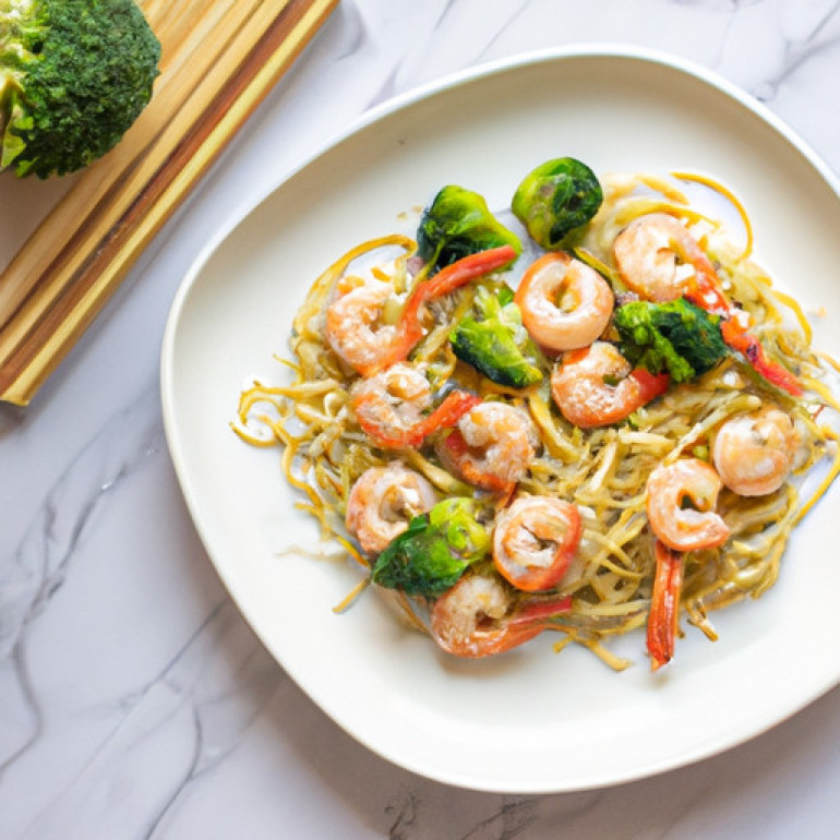 Savory Keto Shrimp Scampi with Veggie Noodles: A Low-Carb Delight
